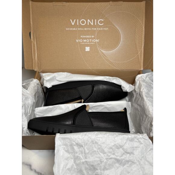 Vionic Cambria Leather Slip On Loafers Women's Size 9 Comfort Walking Shoes NEW - Picture 3 of 10